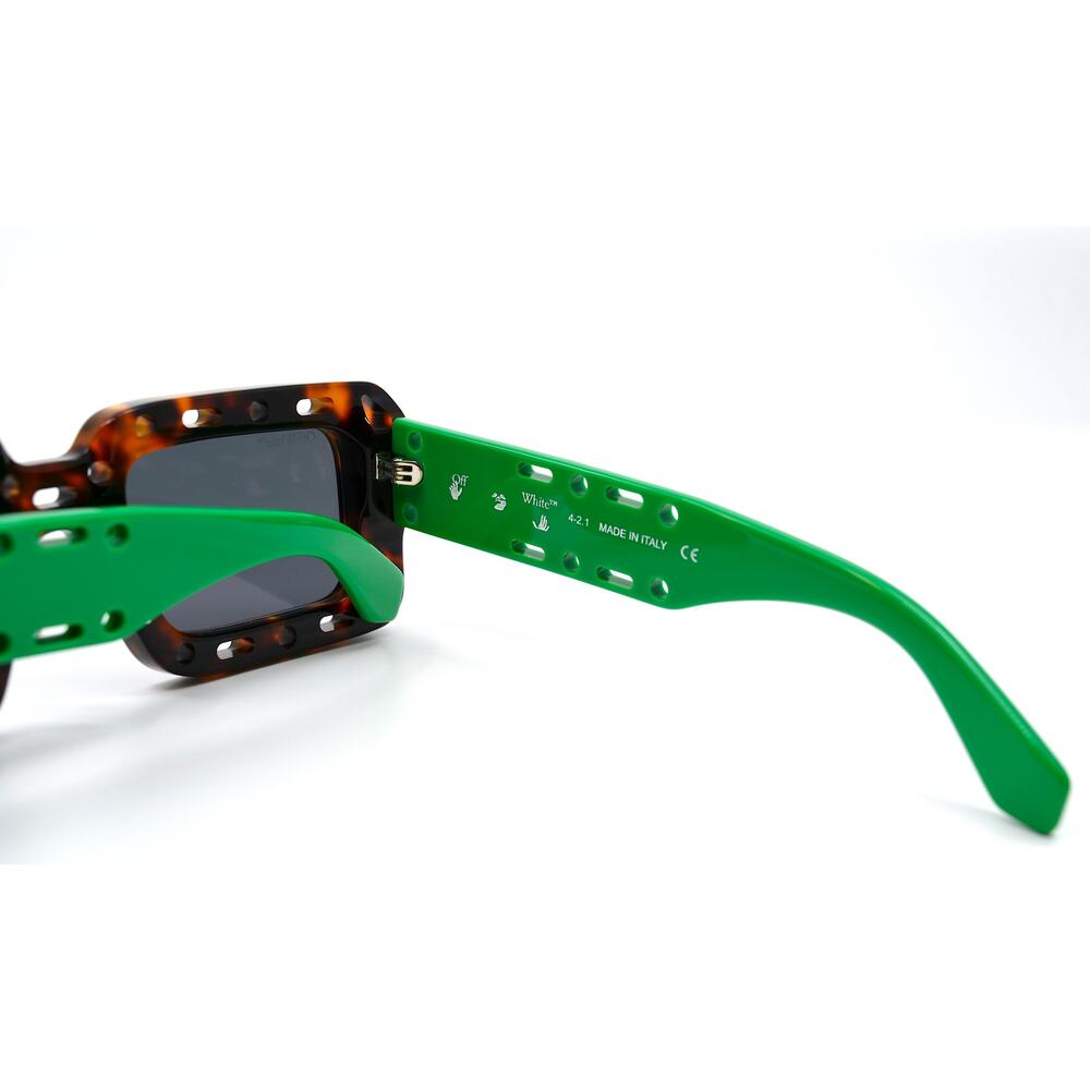 OFF-WHITE 0ER1025 HAVANA GREEN GREY WOMEN'S AUTHENTIC SUNGLASSES - Picture 10 of 12